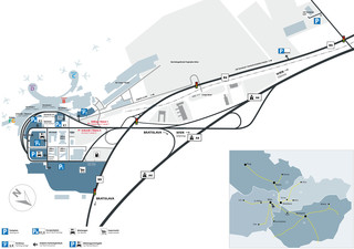 Map of Vienna International airport & terminal (VIE)