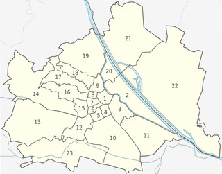 Map of Vienna neighborhoods, districts, boroughs & areas